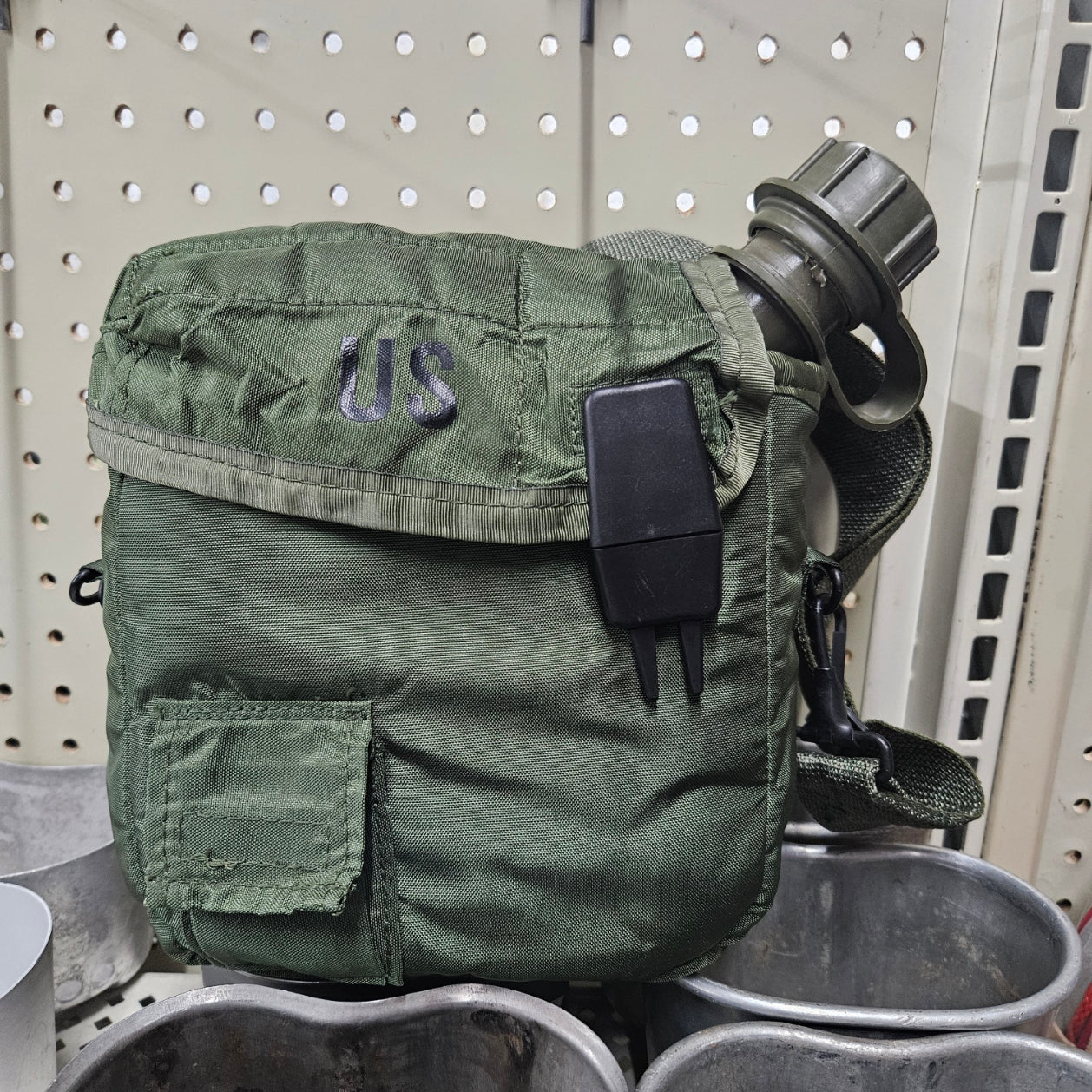 USGI 2qt canteen with cover and utility strap