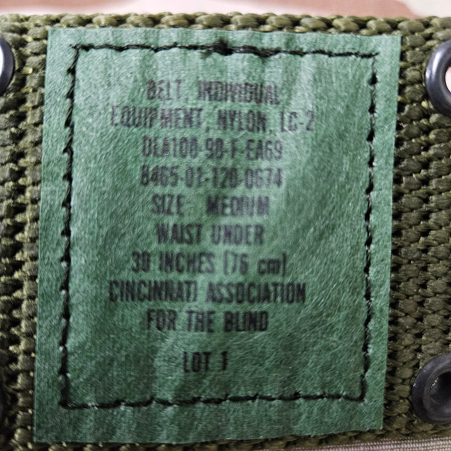 USGI OD pistol belt
