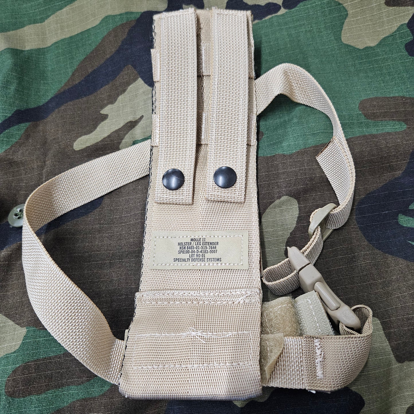 Molle 2 holster leg extender dropleg