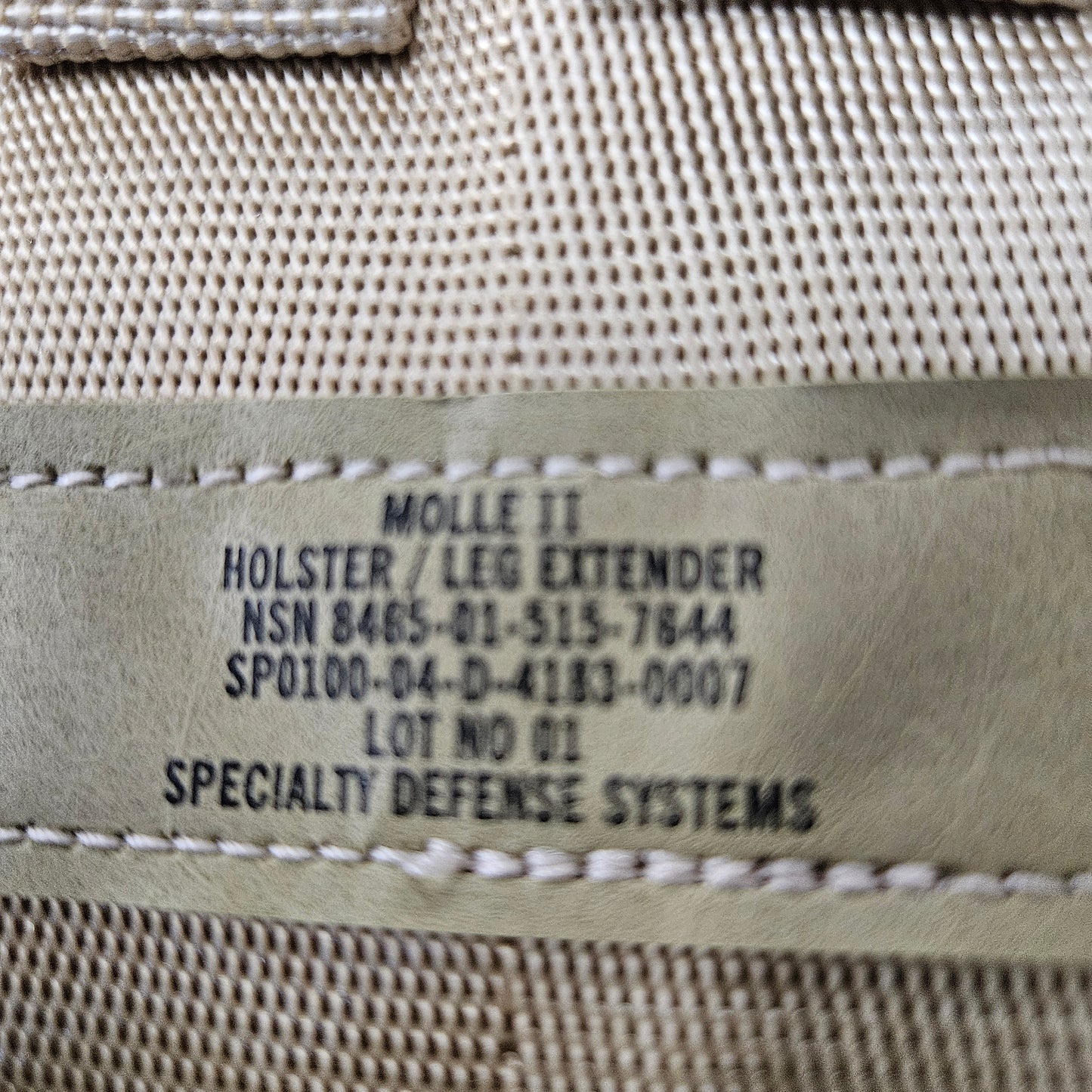 Molle 2 holster leg extender dropleg