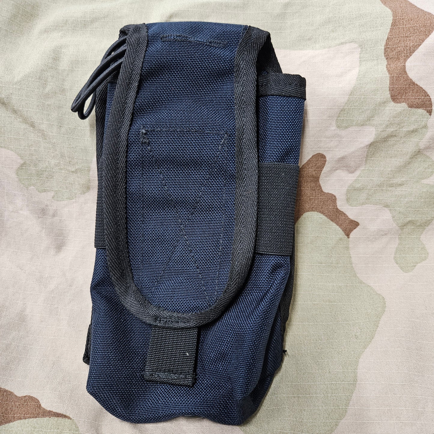 Navy blue molle radio pouch