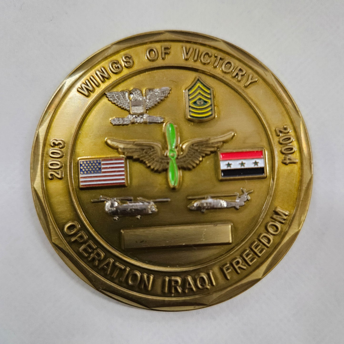 Wings of victory challenge coin