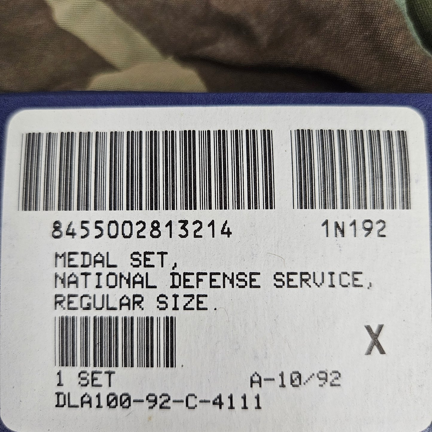 National defense service medal set