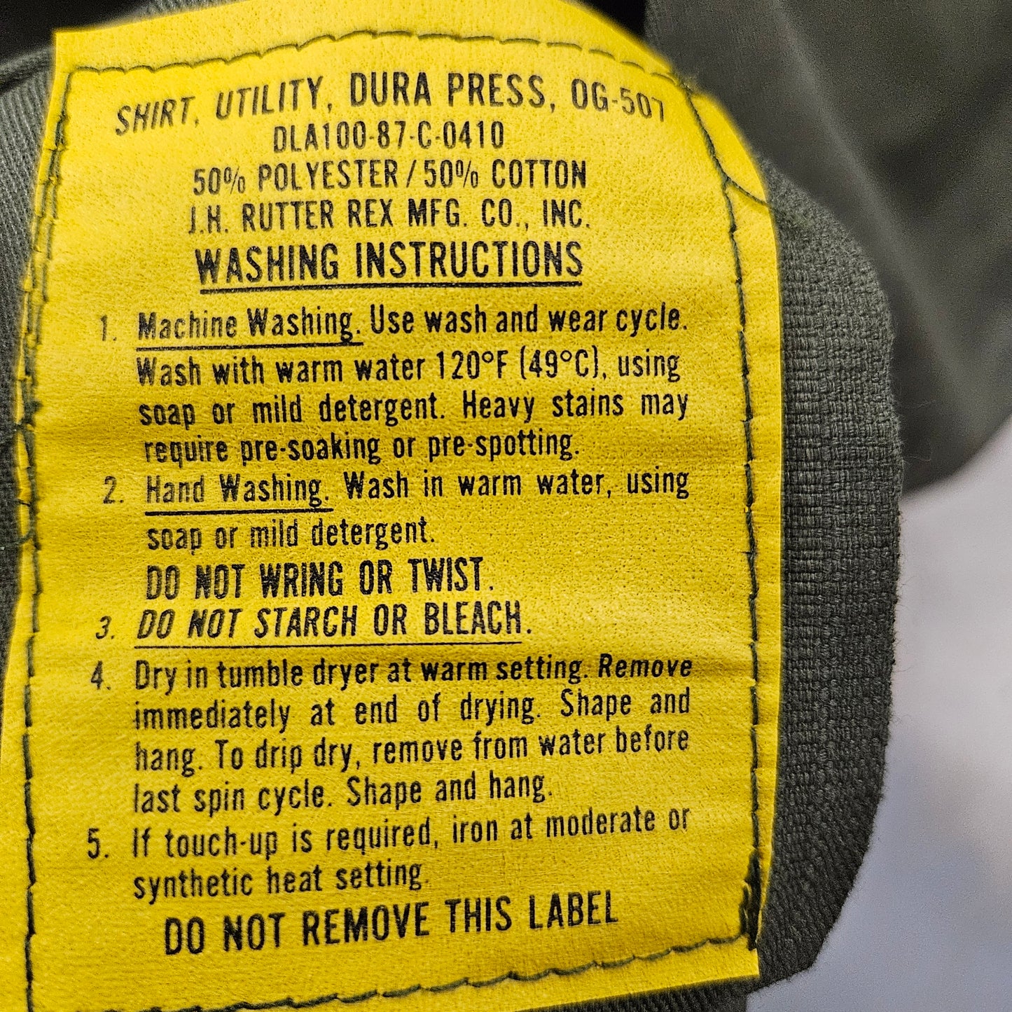 Shirt,utility, dura press,og-507