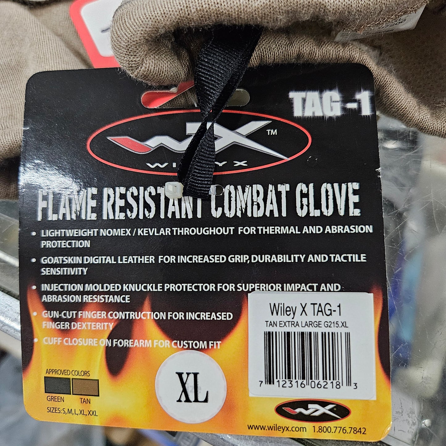 Wiley x tag-1 combat glove
