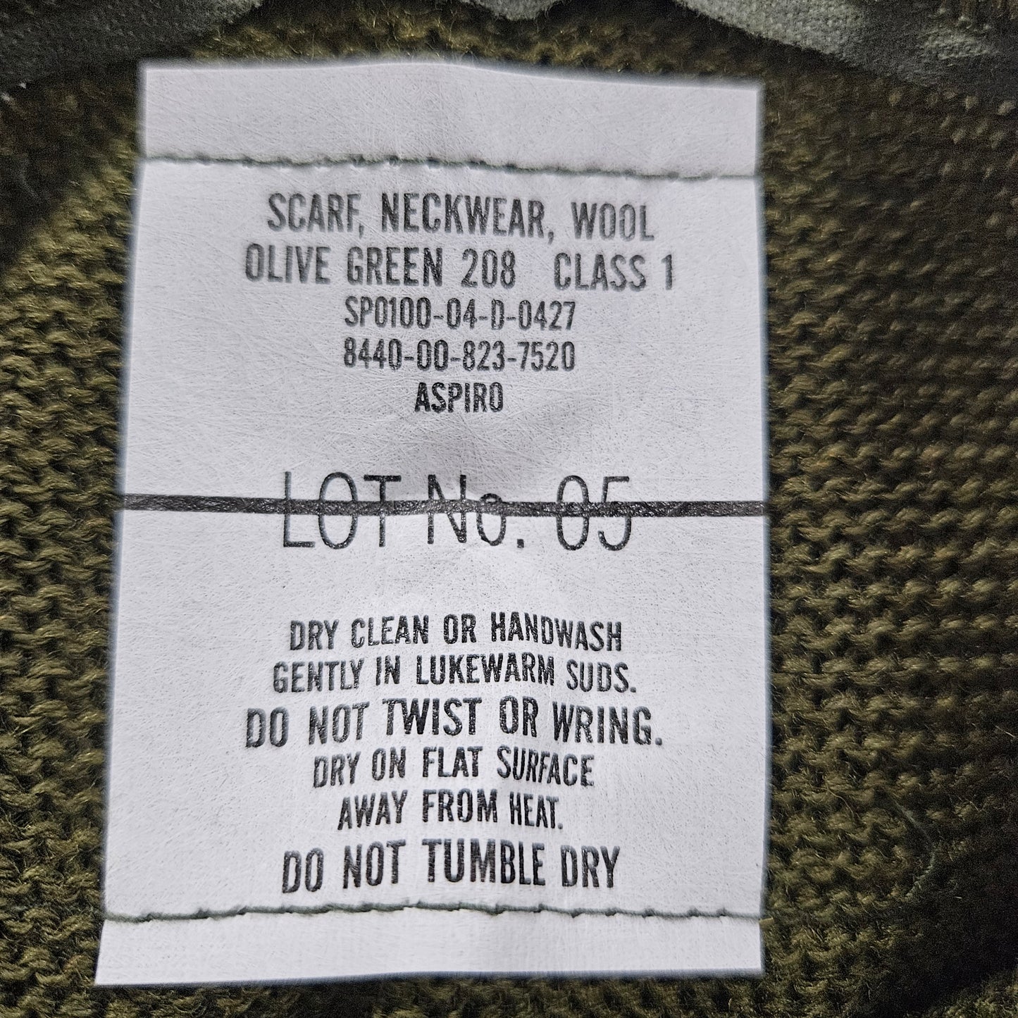 USGI wool scarf