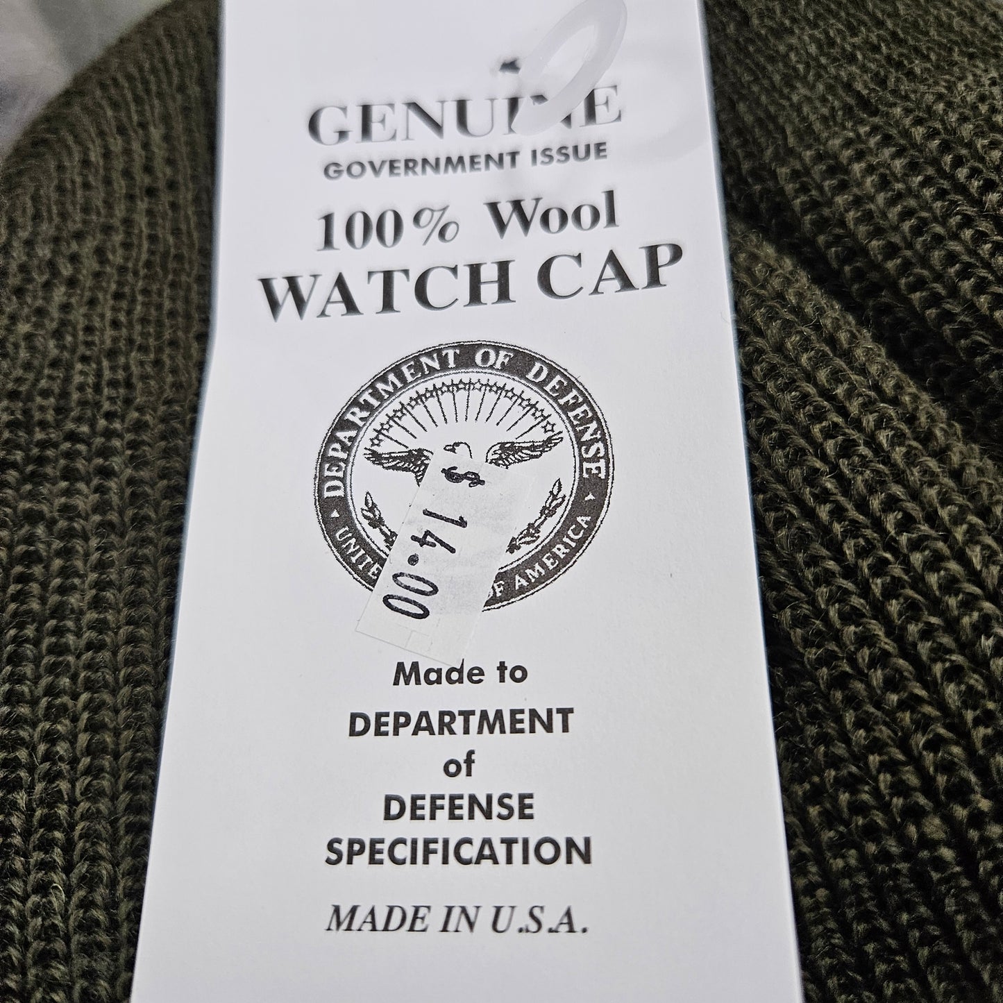 OD wool watch cap