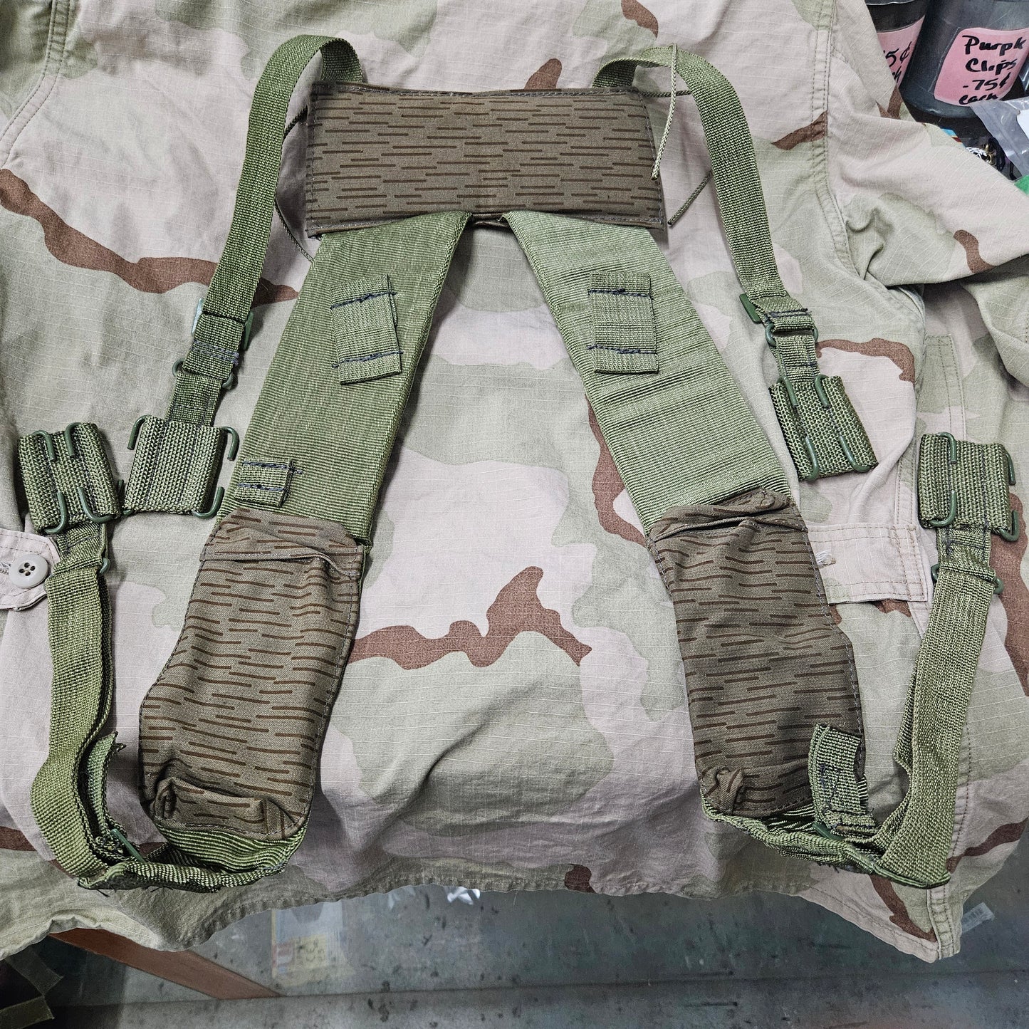 German rain camo suspenders