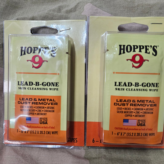 HOPPE'S 9 LEAD-B-GONE skin cleansing wipes